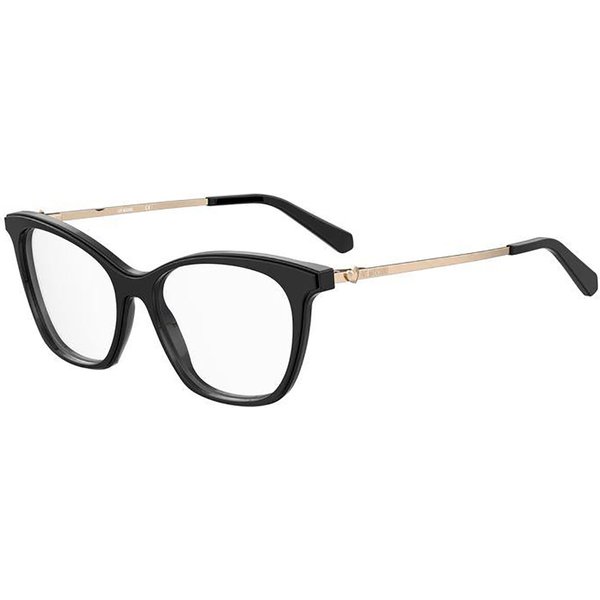 Moschino Love MOL579 807 Women’s Eyeglasses Black Size 53 - Blue Light Block Available