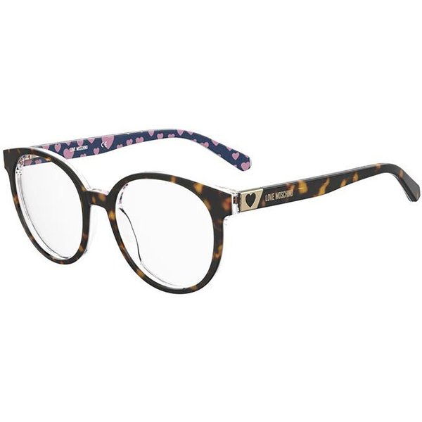 Moschino Love MOL584 086 Women’s Eyeglasses Tortoiseshell Size 52 - Blue Light Block Available
