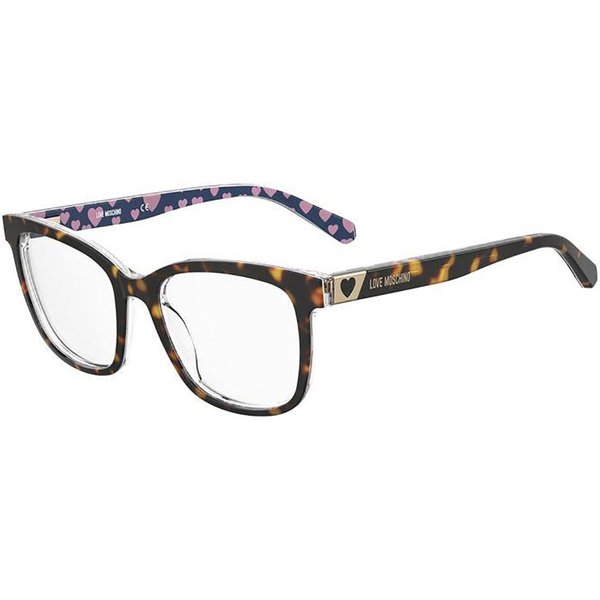 Moschino Love MOL585 086 Women’s Eyeglasses Tortoiseshell Size 52 - Blue Light Block Available