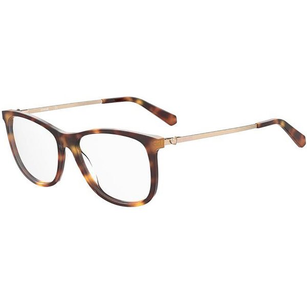 Moschino Love MOL589 05L Women’s Eyeglasses Tortoiseshell Size 55 - Blue Light Block Available
