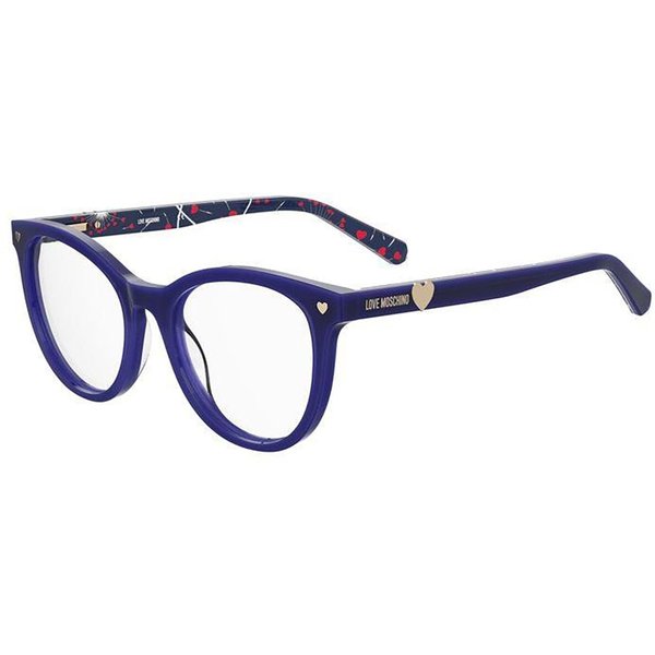 Moschino Love MOL592 PJP Women’s Eyeglasses Blue Size 51 - Blue Light Block Available