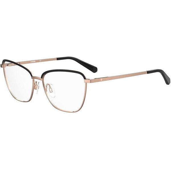 Moschino Love MOL594 2M2 Women’s Eyeglasses Gold Size 56 - Blue Light Block Available
