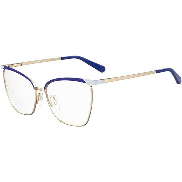 Moschino Love MOL596 AIY Women’s Eyeglasses Blue Size 56 - Blue Light Block Available
