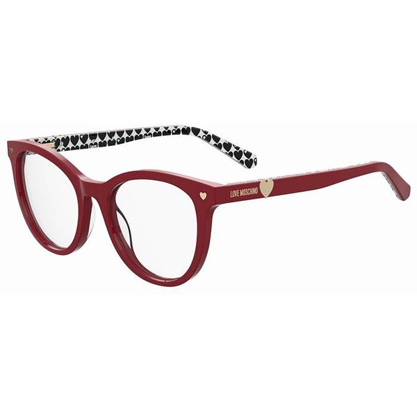 Moschino Love MOL592 LHF Women’s Eyeglasses Burgundy Size 51 - Blue Light Block Available