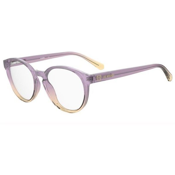 Moschino Love MOL626 789 Women’s Eyeglasses Yellow Size 52 - Blue Light Block Available