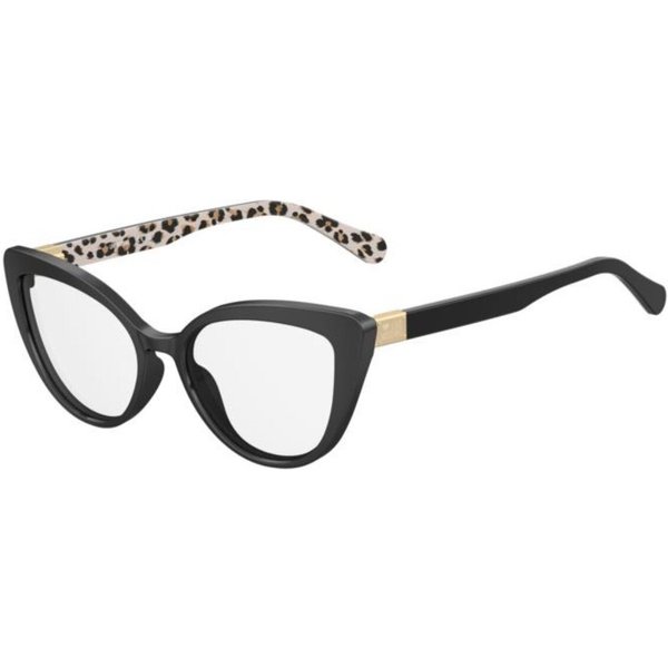 Moschino Love MOL500 7T3 Women’s Eyeglasses Black Size 54 - Blue Light Block Available