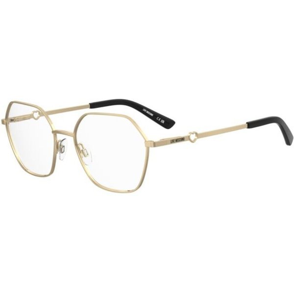 Moschino Love MOL650 000 Women’s Eyeglasses Gold Size 55 - Blue Light Block Available