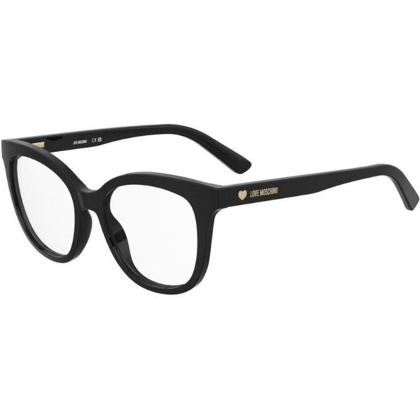 Moschino Love MOL654 807 Women’s Eyeglasses Black Size 52 - Blue Light Block Available