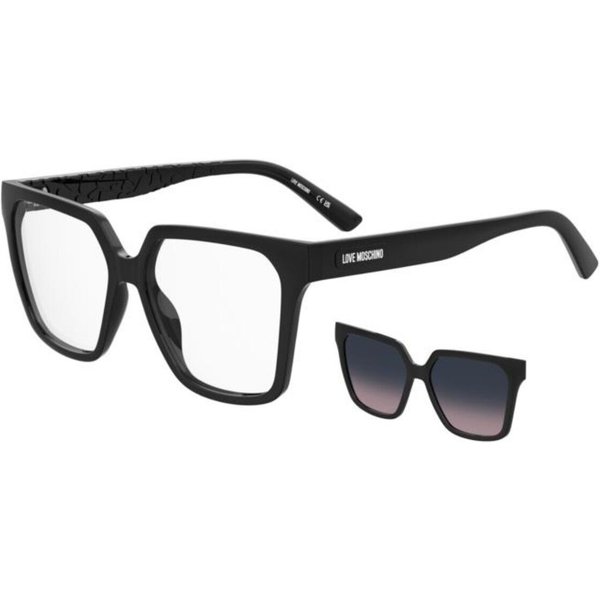 Moschino Love MOL688/C with Clip-On QFU/LB サングラス - 女性用 - 黒