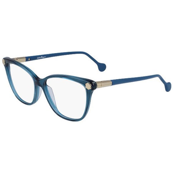 Salvatore Ferragamo SF 2838 414 サングラス - 女性用 - 青