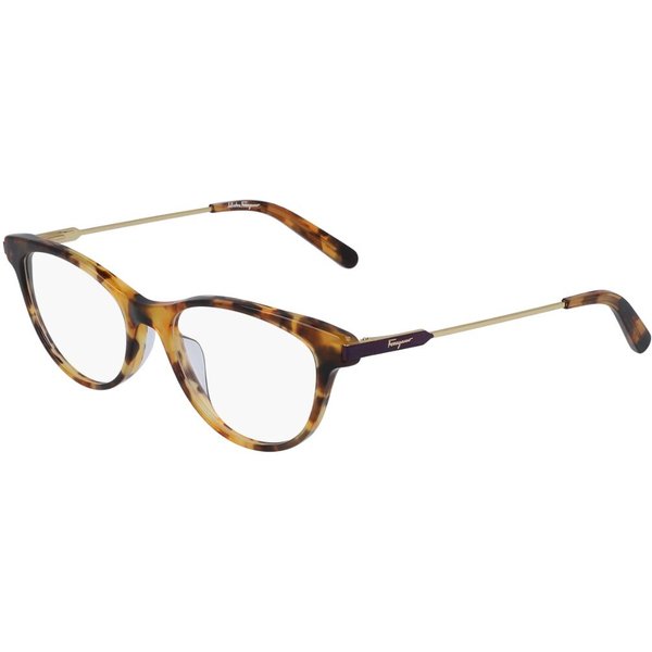 Salvatore Ferragamo SF 2852 638 Women’s Eyeglasses Tortoiseshell Size 52 - Blue Light Block Available