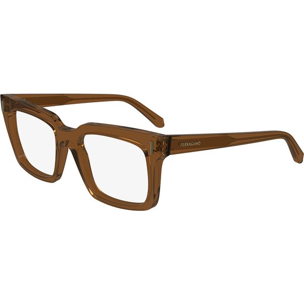 Salvatore Ferragamo SF2993 232 Women’s Eyeglasses Brown Size 53 - Blue Light Block Available