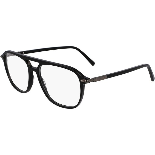 Salvatore Ferragamo SF3006 001 Men's Eyeglasses Black Size 56 - Blue Light Block Available