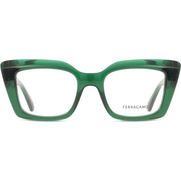 Salvatore Ferragamo SF3008 317 Women’s Eyeglasses Green Size 50 - Blue Light Block Available