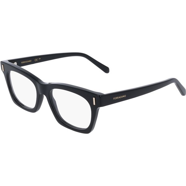 Salvatore Ferragamo SF3025 001 Women’s Eyeglasses Black Size 51 - Blue Light Block Available