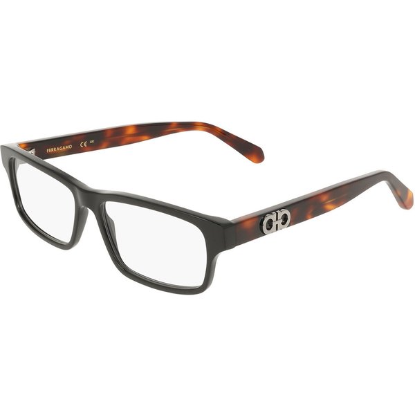Salvatore Ferragamo SF3061 001 Men's Eyeglasses Black Size 56 - Blue Light Block Available