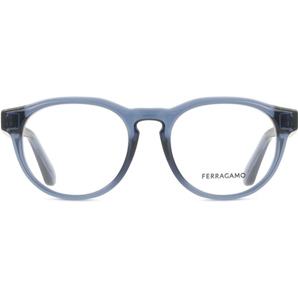 Salvatore Ferragamo SF2987E 450 Men's Eyeglasses Blue Size 50 - Blue Light Block Available