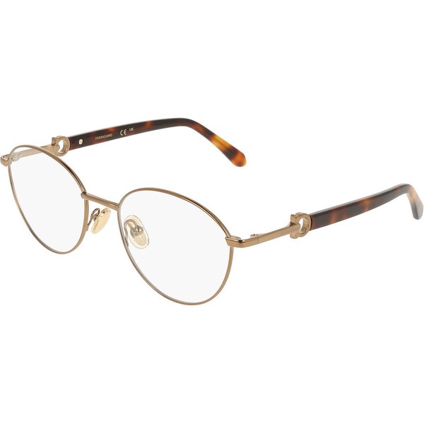 Salvatore Ferragamo SF2243 729 Women’s Eyeglasses Gold Size 54 - Blue Light Block Available