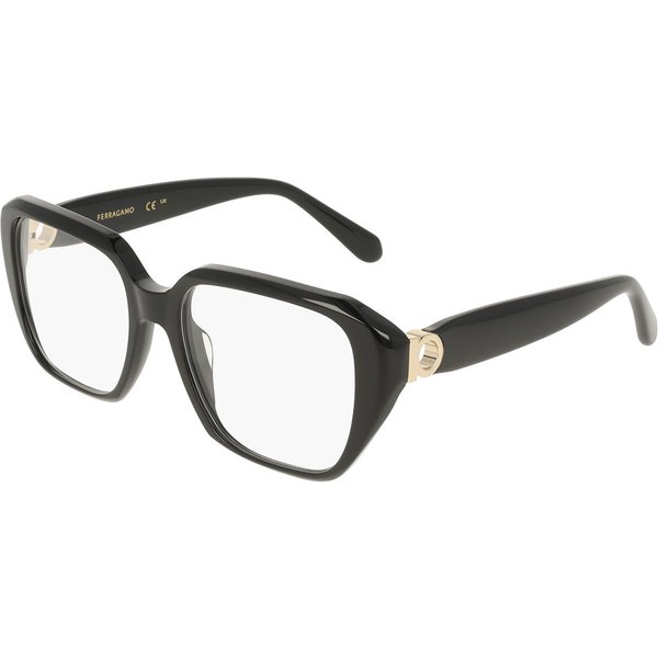 Salvatore Ferragamo SF3073 001 Women’s Eyeglasses Black Size 53 - Blue Light Block Available