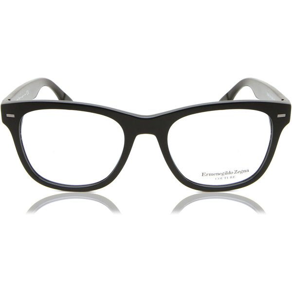 Zegna Ermenegildo Zegna ZC5001 001 Men's Eyeglasses Black Size 52 - Blue Light Block Available