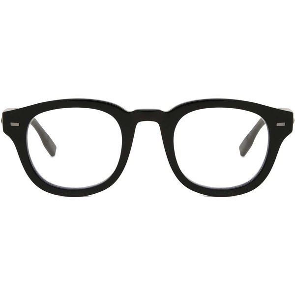 Zegna Ermenegildo Zegna ZC5005 001 Men's Eyeglasses Black Size 47 - Blue Light Block Available