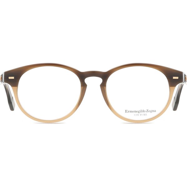 Zegna Ermenegildo Zegna ZC5008 064 Men's Eyeglasses Brown Size 49 - Blue Light Block Available