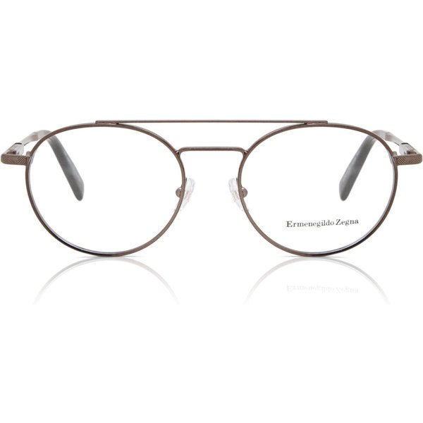 Zegna EZ5118 038 Men's Eyeglasses Brown Size 50 - Blue Light Block Available