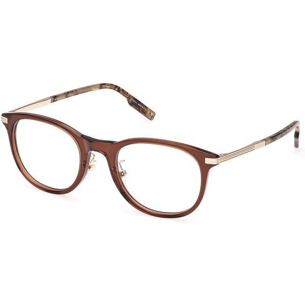 Zegna EZ5264-H 048 Men's Eyeglasses Brown Size 52 - Blue Light Block Available