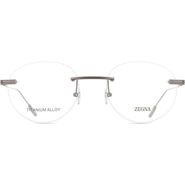 Zegna EZ5263-H 008 Men's Eyeglasses Gunmetal Size 53 - Blue Light Block Available