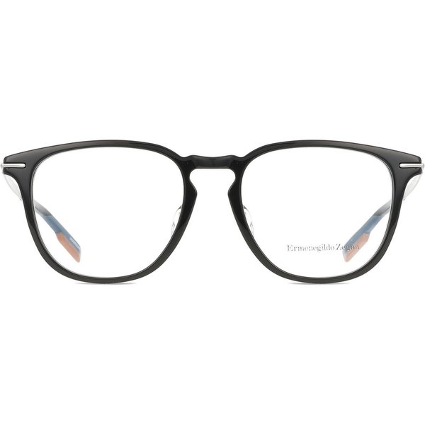 Zegna EZ5224-D Asian Fit 005 Men's Eyeglasses Black Size 52 - Blue Light Block Available