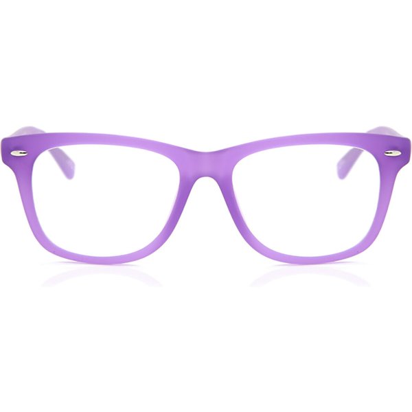 Square Full Rim Plastic Kids' Prescription Eyeglasses Online Purple Size 45 - Free Lenses - Blue Light Block Available - SmartBuy Collection