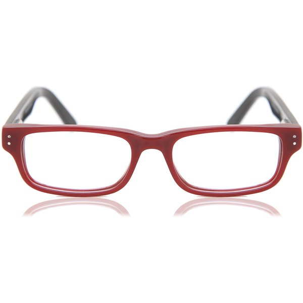 Square Full Rim Plastic Kids' Prescription Eyeglasses Online Red Size 44 - Free Lenses - Blue Light Block Available - SmartBuy Collection