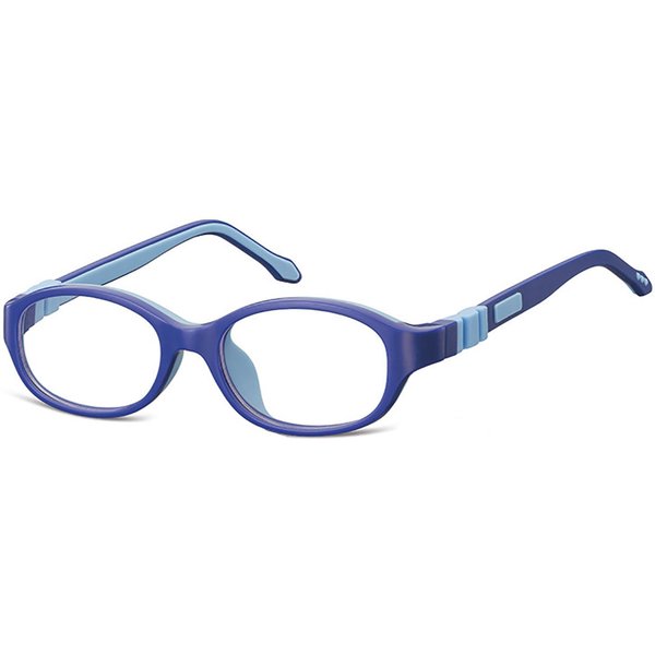 Oval Full Rim Plastic Kids' Prescription Eyeglasses Online Purple Size 45 - Free Lenses - Blue Light Block Available - SmartBuy Collection