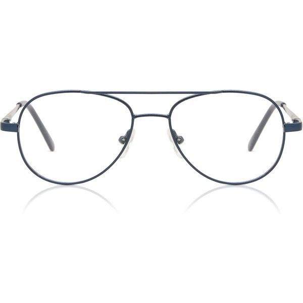 Pilot Full Rim Metal Kids' Prescription Eyeglasses Online Blue Size 46 - Free Lenses - Blue Light Block Available - SmartBuy Collection