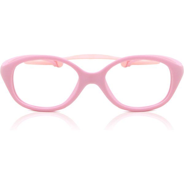 Square Full Rim TR90 Kids' Prescription Eyeglasses Online Pink Size 40 - Free Lenses - Blue Light Block Available - SmartBuy Collection