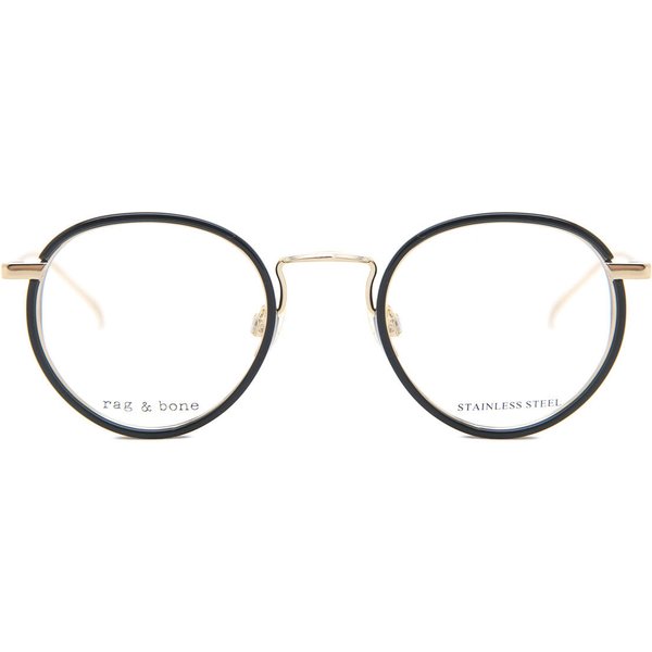 Rag & Bone RNB7025 RHL Men's Eyeglasses Black Size 46 - Blue Light Block Available