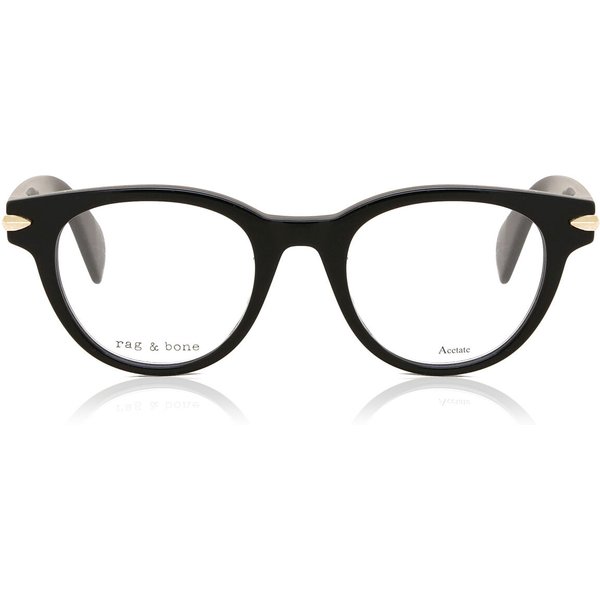 Rag & Bone RNB3003 807 Women’s Eyeglasses Black Size 46 - Blue Light Block Available
