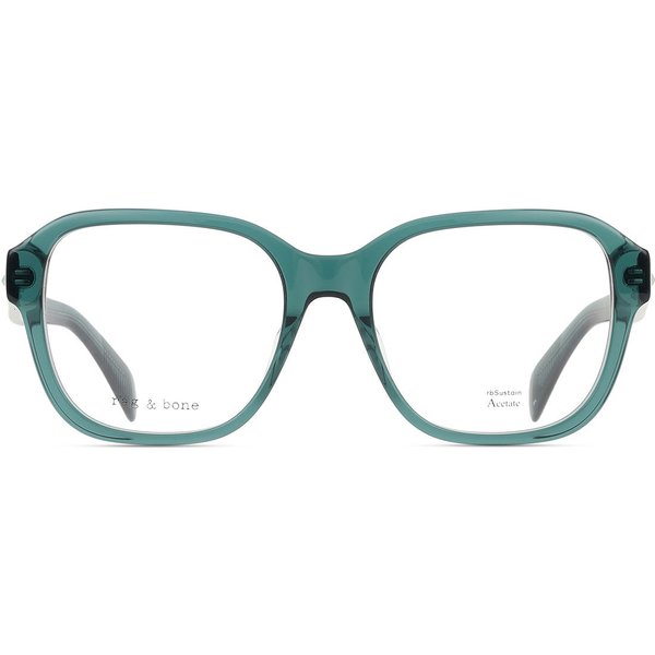 Rag & Bone RNB7056/G Asian Fit ZI9 Men's Eyeglasses Green Size 54 - Blue Light Block Available