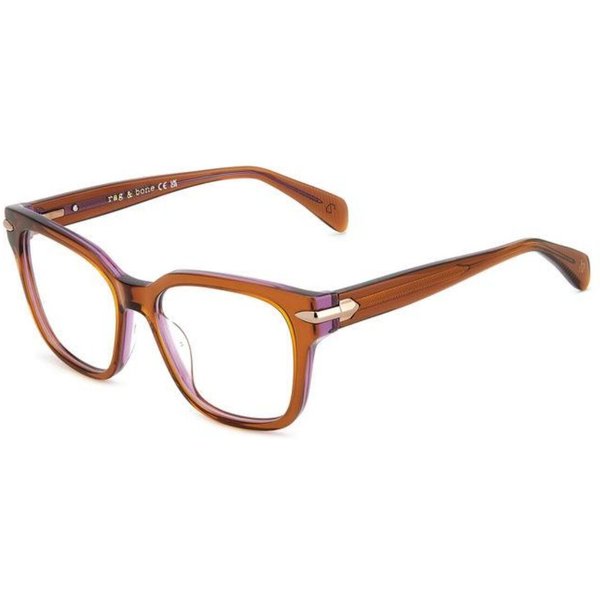 Rag & Bone RNB3070/G Asian Fit AGJ Women’s Eyeglasses Brown Size 55 - Blue Light Block Available