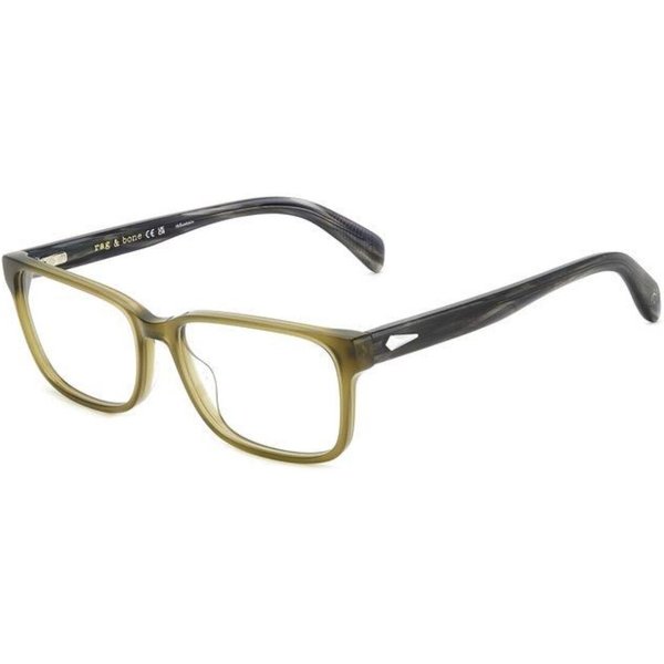Rag & Bone RNB7059/G Asian Fit 4C3 Men's Eyeglasses Green Size 58 - Blue Light Block Available