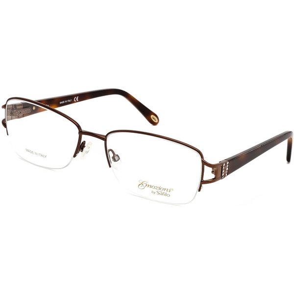 Emozioni 4388 009Q Men's Eyeglasses Brown Size 55 - Blue Light Block Available
