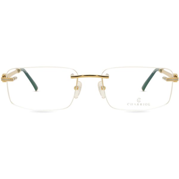 Charriol PC75081 C01 Men's Eyeglasses Gold Size 58 - Blue Light Block Available