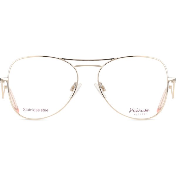 Ana Hickmann HI1082 04A Women’s Eyeglasses Gold Size 55 - Blue Light Block Available