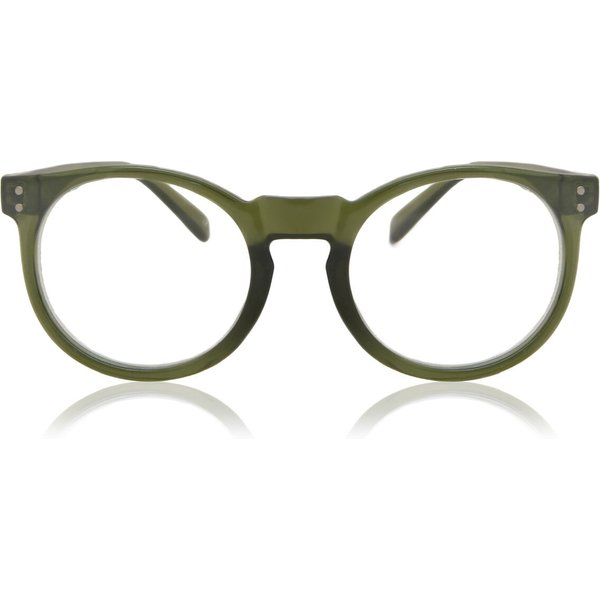 Croon Kensington Army Green Men's Eyeglasses Green Size +1.00 - Blue Light Block Available