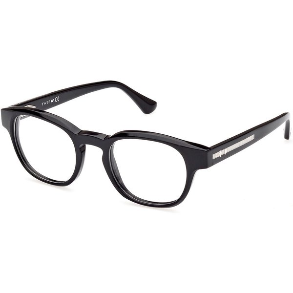 Web Eyewear WE5411 001 Men's Eyeglasses Black Size 49 - Blue Light Block Available