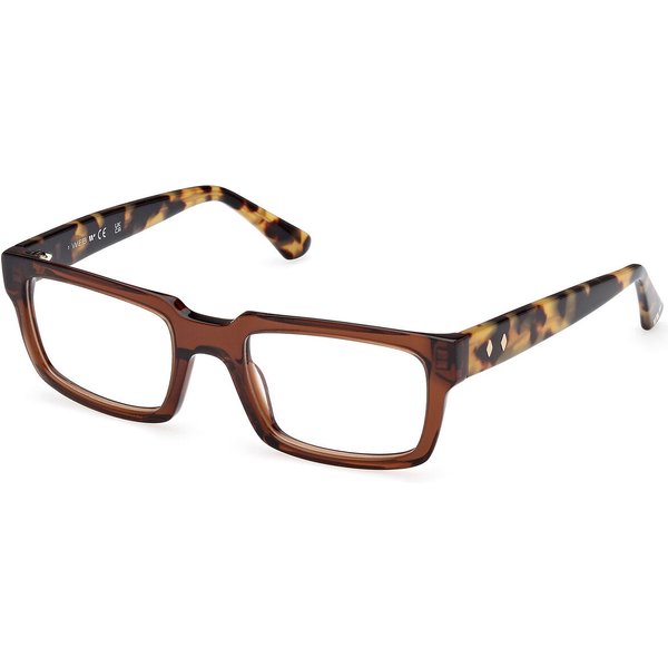 Web Eyewear WE5424 050 Men's Eyeglasses Brown Size 52 - Blue Light Block Available