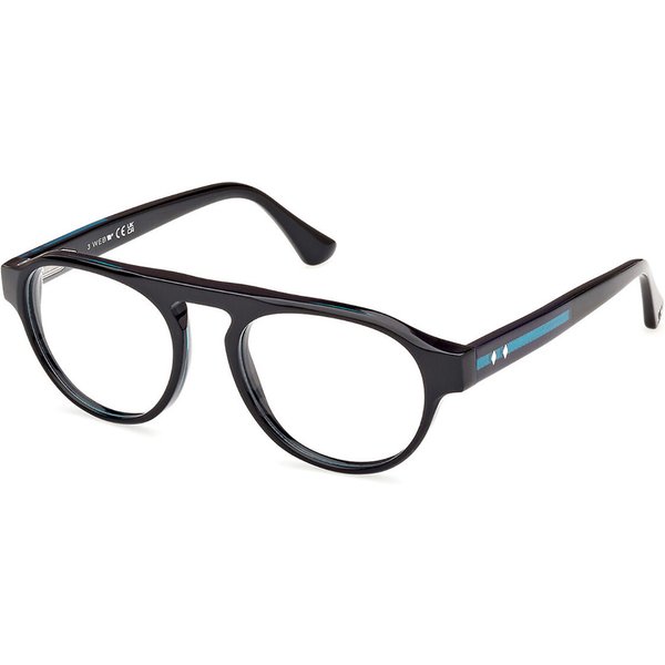 Web Eyewear WE5433 005 Men's Eyeglasses Black Size 52 - Blue Light Block Available