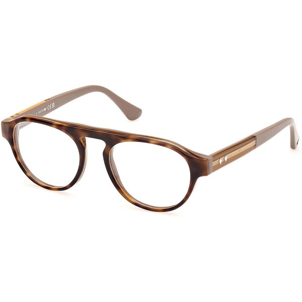 Web Eyewear WE5433 052 Men's Eyeglasses Tortoiseshell Size 52 - Blue Light Block Available