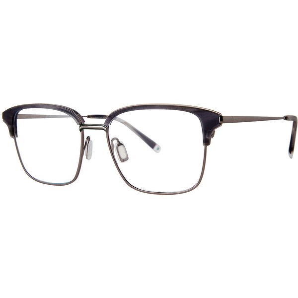 Paradigm Andre Steam Horn Matte Women’s Eyeglasses Grey Size 53 - Blue Light Block Available