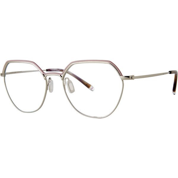Paradigm Silvana Silver Women’s Eyeglasses Pink Size 52 - Blue Light Block Available